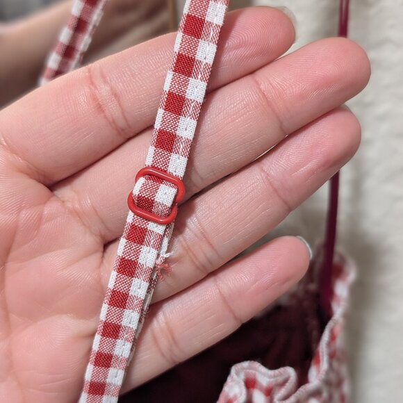 TJ Maxx Better Together Red/White Checkered Mini Dress - Picture 3 of 9